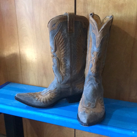 Old gringo brown eagle cowboy boots size 10 - Picture 8 of 10